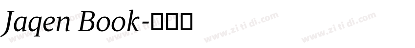 Jaqen Book字体转换